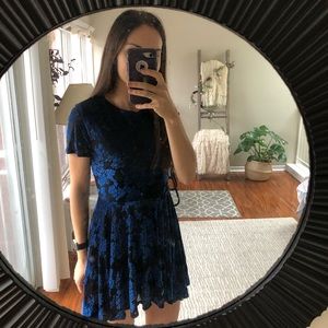 Velvet Flower Dress